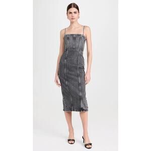 Icon denim Los Angeles NWT Jane Slim Midi Dress size 8